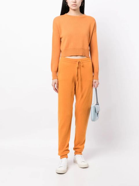 Spodnie dresowe Teddy Cashmere z kaszmiru w kolorze morelowym - zdjęcie produktu nr 2