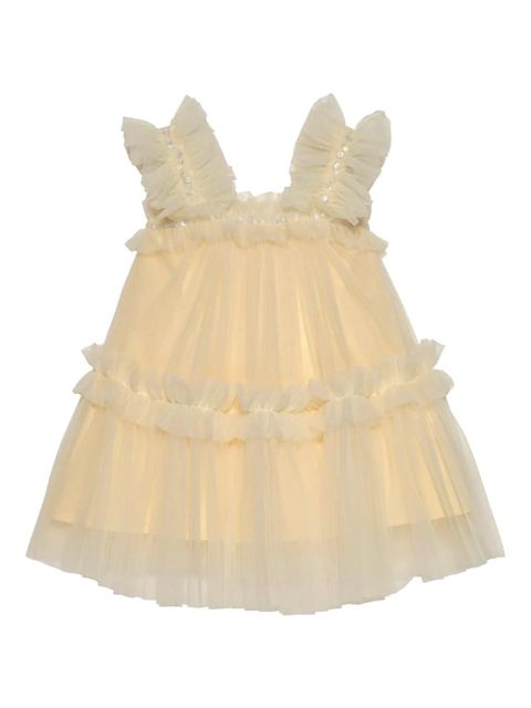 Sukienka Tutu Du Monde z bawełny w kolorze beżowym - zdjęcie produktu nr 1