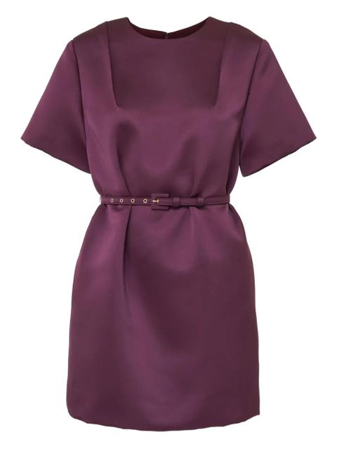 Sukienka mini Carolina Herrera z paskiem w kolorze fioletowym - zdjęcie produktu nr 1
