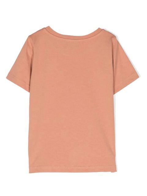 Koszulka a.p.c. KIDS z bawełny w kolorze pomarańczowym - zdjęcie produktu nr 2