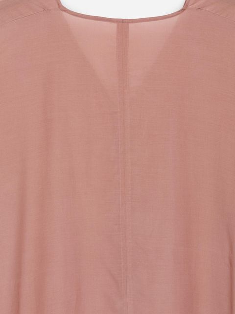 Sweter kardigan ARKET z miękkiej mieszanki lyocellu w kolorze pomarańczowym - zdjęcie produktu nr 2