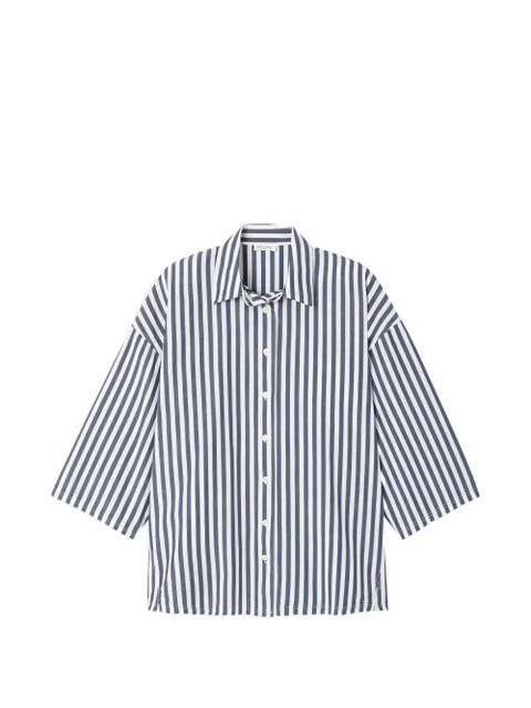 Koszula American vintage w niebieskie paski z bawełny - zdjęcie produktu nr 1