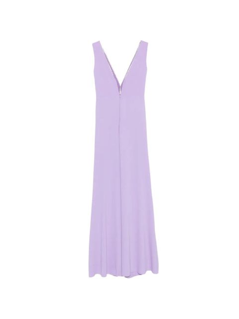 Nicole Miller crystal-embellished draped dress - Purple - product photo no. 2
