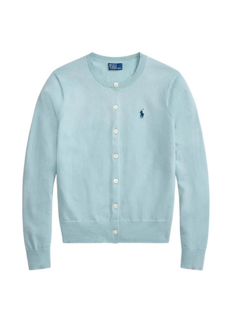 Sweter karkowy Polo Ralph Lauren z niebieskiej bawełny - zdjęcie produktu nr 1