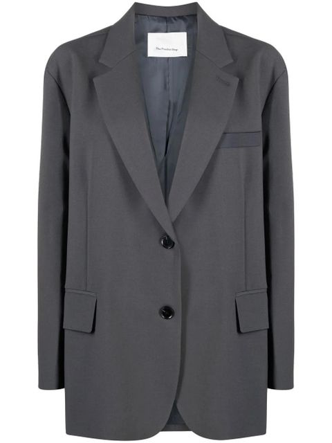 Blazer The Frankie Shop bea w szarym kolorze z elastanu - zdjęcie produktu nr 1