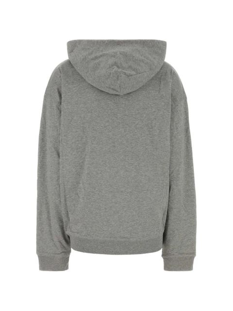 Bluza z kapturem Miu Miu z bawełny w kolorze szarym - zdjęcie produktu nr 2