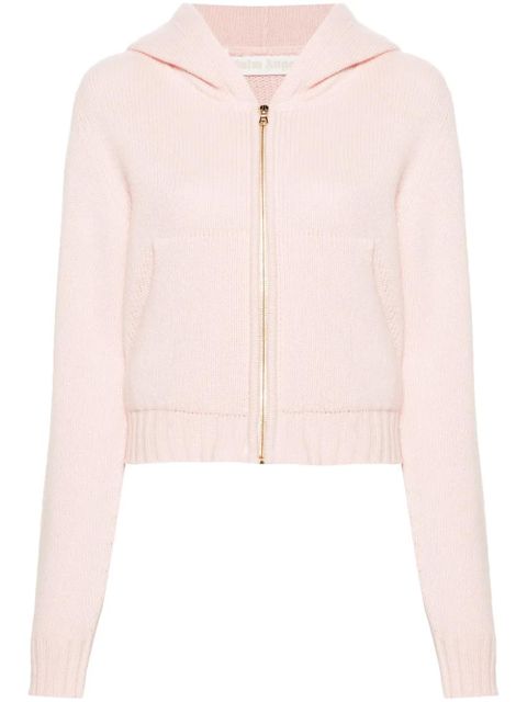 Bluza z kapturem Palm Angels z mieszanki wełny w kolorze różowym - zdjęcie produktu nr 1