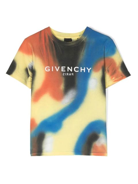 Koszulka Givenchy Kids w kolorze żółtym z nadrukiem graffiti - zdjęcie produktu nr 1