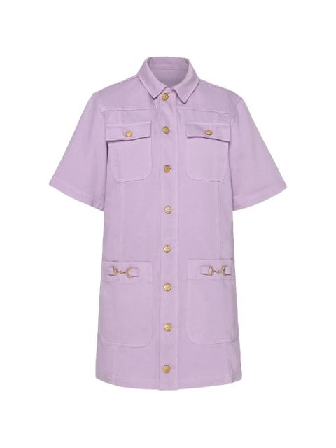 Sukienka mini Ulla Johnson w kolorze fioletowym z krótkim rękawem - zdjęcie produktu nr 2