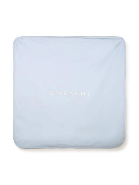 Koc Givenchy Kids z bawełny w kolorze niebieskim - zdjęcie produktu nr 1