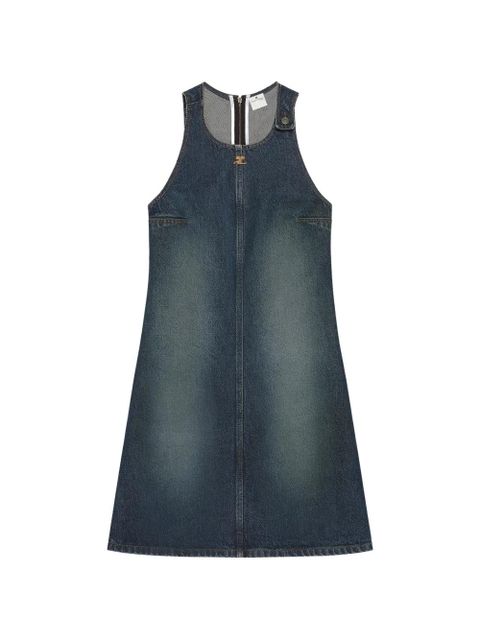 Sukienka mini Courrèges z niebieskiego denimu - zdjęcie produktu nr 1
