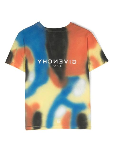 Koszulka Givenchy Kids w kolorze żółtym z nadrukiem graffiti - zdjęcie produktu nr 2