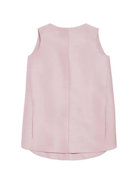 Sukienka mini Balenciaga z jedwabiu i wełny w kolorze różowym - zdjęcie produktu nr 1