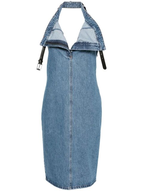 Sukienka midi Coperni z niebieskiego denimu bawełnianego - zdjęcie produktu nr 1