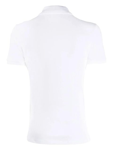 Koszulka polo męska Lacoste w kolorze białym z krótkim rękawem - zdjęcie produktu nr 2