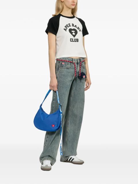 Niebieska torebka na ramię apee™ by a BATHING ape® z nylonu - zdjęcie produktu nr 2