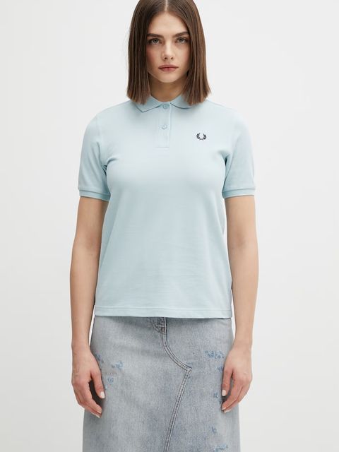 Męska koszulka polo Fred Perry z bawełny w kolorze beżowym - zdjęcie produktu nr 1